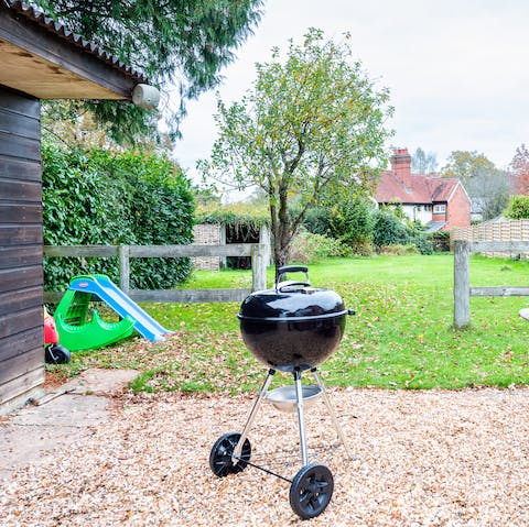 Fire up the barbecue whilst the kids roam free