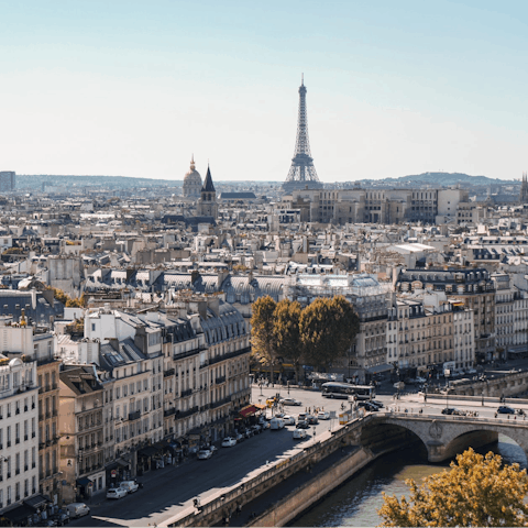 Explore Paris, including the Louvre Museum – it's within walking distance