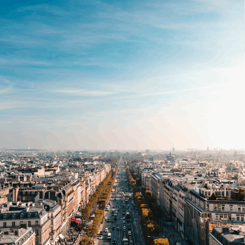 Spend a day shopping along the iconic Champs-Elysées