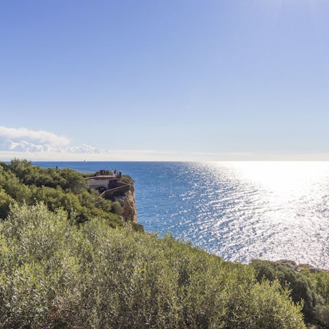 Take in the landscape of Cap de Salou from your beautifully appointed villa