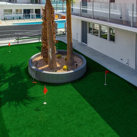 Unwind with a game of mini golf after exploring Old Las Palmas 