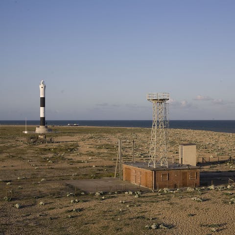 Explore the rugged Dungeness Beach, right on your doorstep