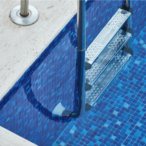 Take a refreshing dip in the complex's swimming pool