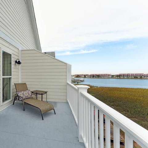 Wake up and head straight to the sun porch to admire river views