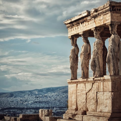 Visit Athens' historic centre  – a forty-minute tram journey away 