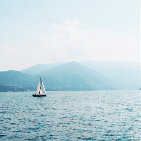 Head out and explore Lake Como from this beautiful location