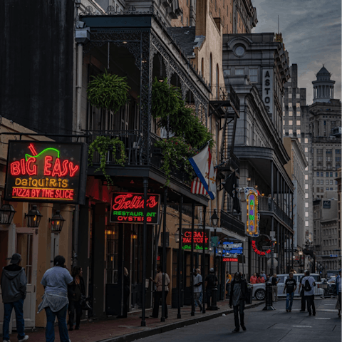 Visit the lively French Quarter in the heart of NOLA
