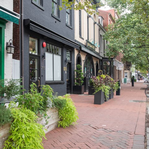 Explore your Navy Yard neighbourhood – Barracks Row Main Street's shops are a five-minute walk away