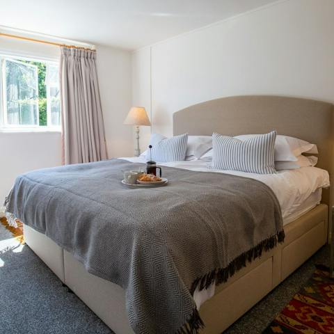 Relax in your sumptuous bed after a day out exploring Alcester and the local area