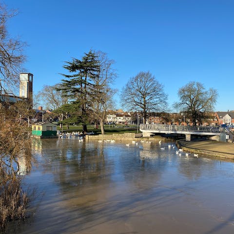 Visit Stratford-upon-Avon, birthplace of William Shakespeare and just a twenty-minute drive away