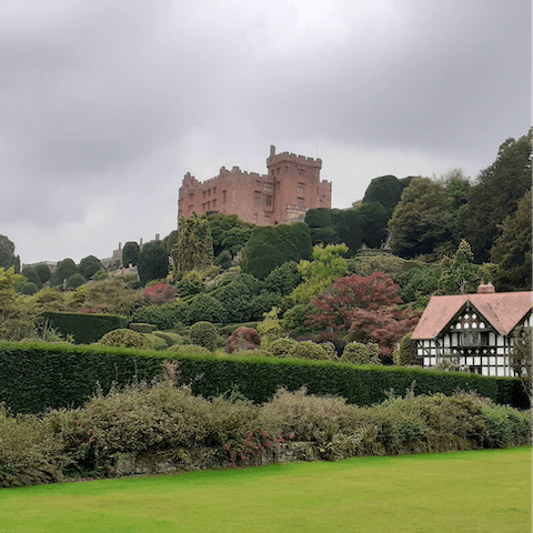Visit Powis Castle and Garden, just over twenty minutes away by car
