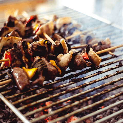 Grill up fresh, local fare on the barbecue for lunch
