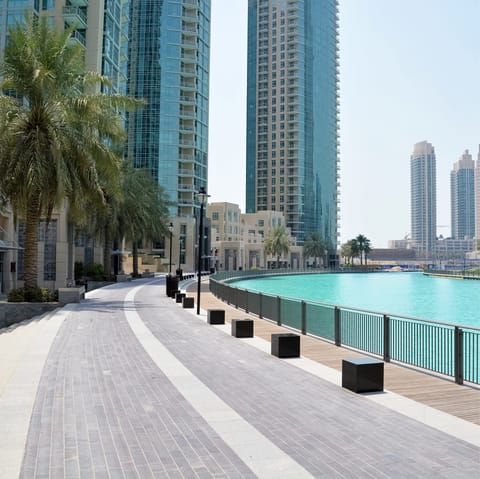 Shop and dine along the Dubai Marina, only minutes away
