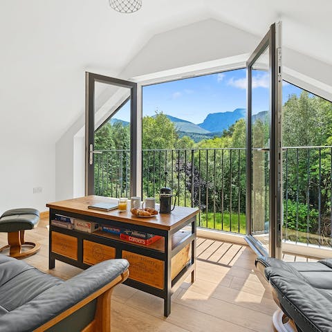 Throw open the French doors in the top-floor lounge for a stunning view