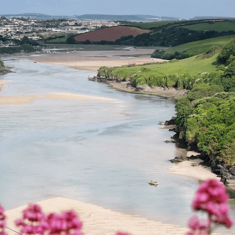 Explore Newquay from a scenic spot, perched on the Gannel Estuary