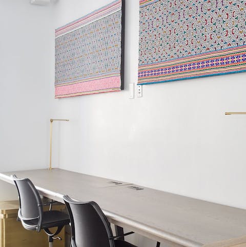 Do some number crunching at the dedicated work space