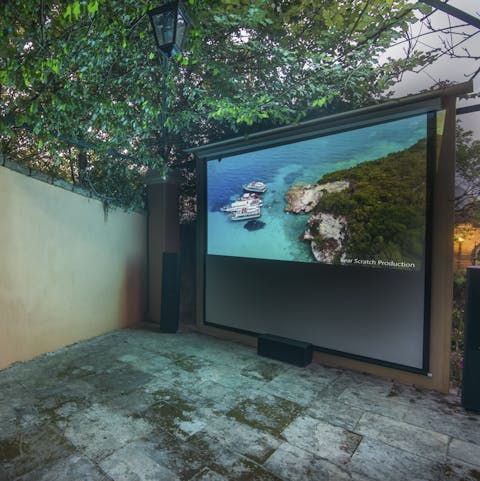 Host alfresco movie nights thanks to the outdoor projector