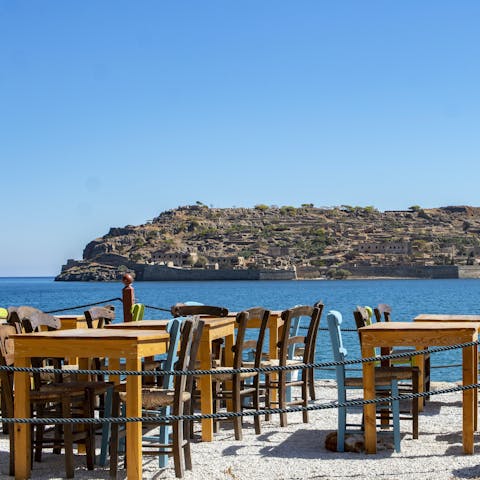Dine at the local Greek restaurants and take a boat trip to Spinalonga Island