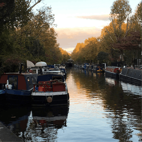 Wind your way along the canals of Little Venice 