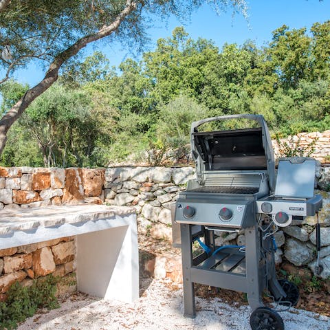 Fire up the grill in the garden