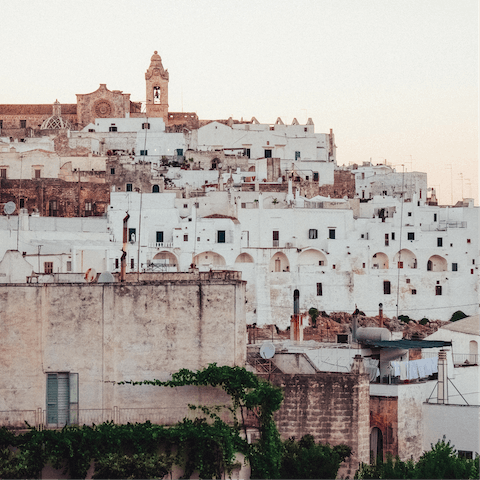 Stay just outside the beautiful town of Ostuni
