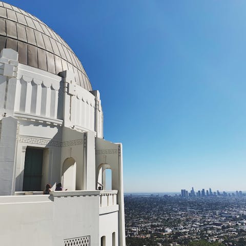 Challenge yourself to a half-day hike, or fifteen-minute drive, up to the Griffith Observatory – SoCal's gateway to the stars