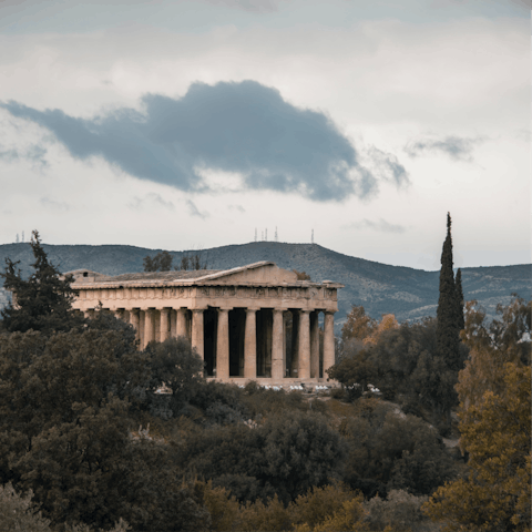 Drive into central Athens and visit the iconic Acropolis