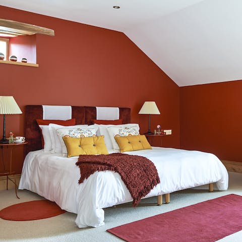 Bedrooms are cosy and serene