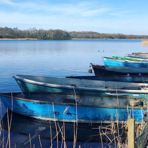 Drive to Bacton-on-Sea in six minutes to discover the area by boat