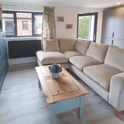 Read your novel in the annexe lounge for a change from the main barn