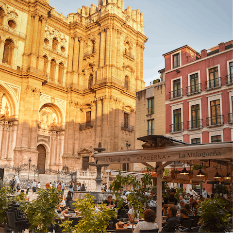 Stay in Centro Histórico, just around the corner from the magnificent Málaga Cathedral
