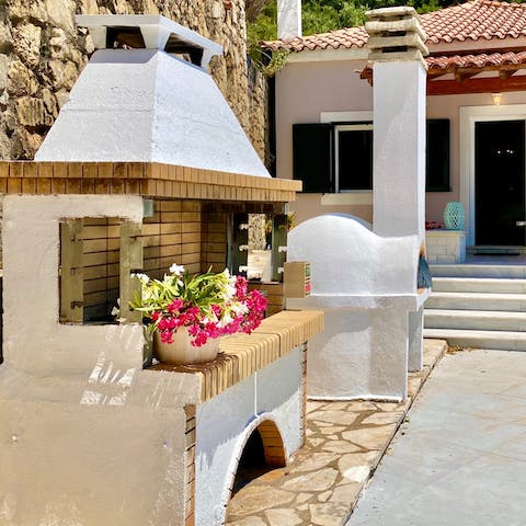 Fire up the barbecue for a grilled Greek feast alfresco