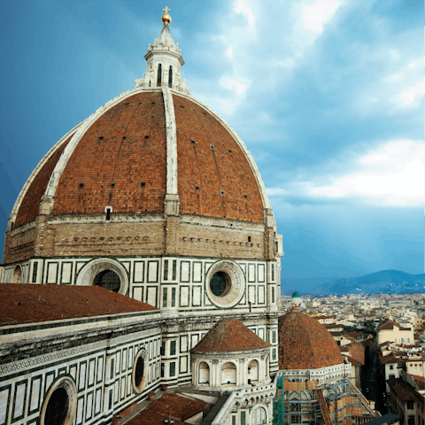 View the Cathedral of Santa Maria del Fiore, only a twenty-minute walk away