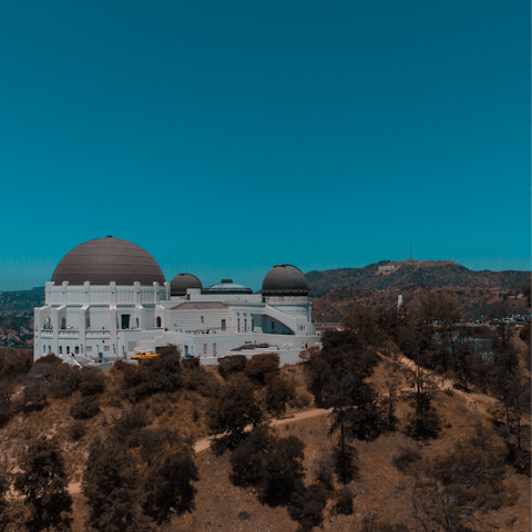 Soak up LA history at the Griffiths Observatory – it's a short drive or 45-minute hike away