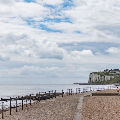 Stay just steps away from Kingsdown Beach where you can take a bracing coastal walk