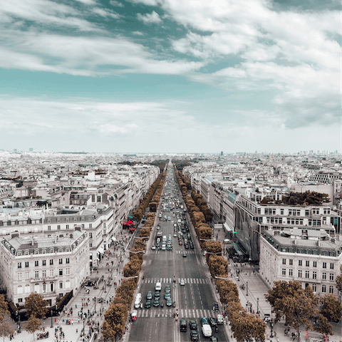 Catch the Metro to the Champs-Élysées and indulge in a shopping spree