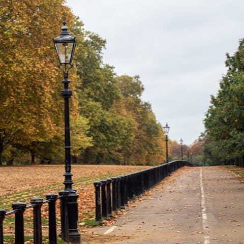 Have a stroll around Hyde Park – it's within walking distance