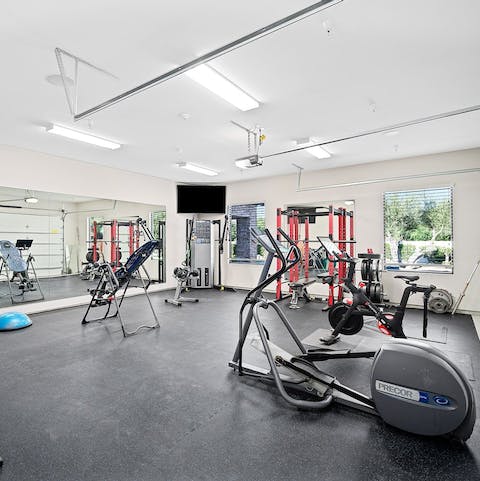 Get your endorphins flowing in your private gym