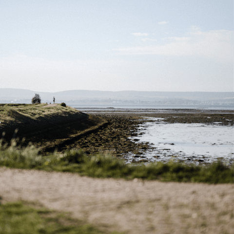 Set off in search of stunning coastal walks with your dog and children in tow – you're less than a mile from the sea