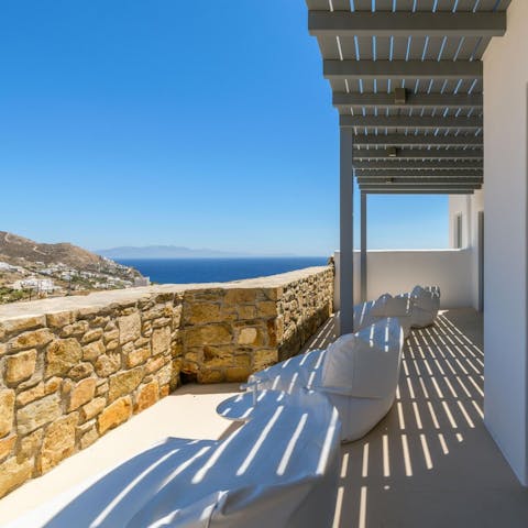 Drink in the sea views as you relax on the sun-kissed terrace