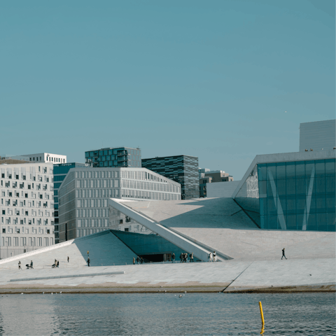 Take the tram to the revitalised port district of Bjørvika