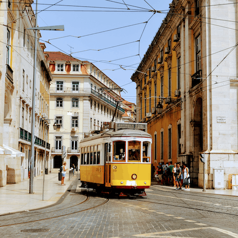 Take a ride on the iconic Elevador da Bica for scenic views of Lisbon