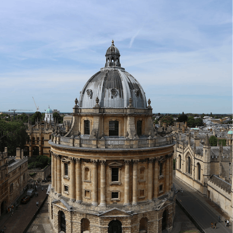 Take a day trip to Oxford, just a twenty-minute drive away