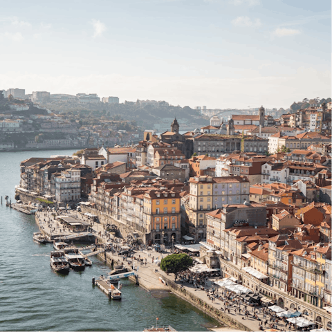 Stay in Porto's historic centre, just eight minutes from the Douro River on foot