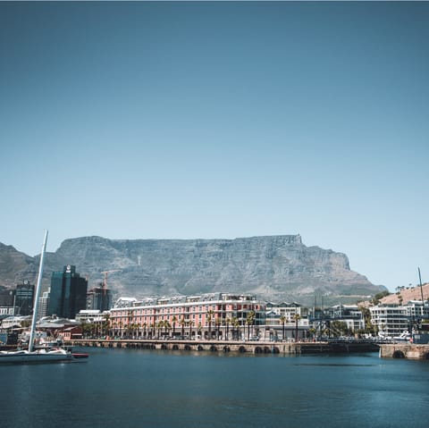 Sip cocktails along the V&A Waterfront, it's a short walk away