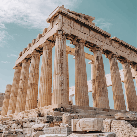 Visit the iconic Acropolis, 2 kilometres from this home