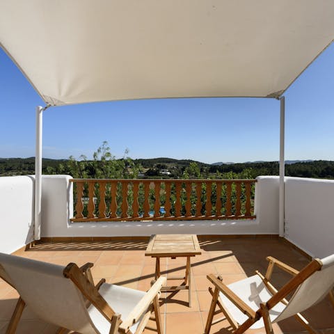 Take in the view from the top floor terrace