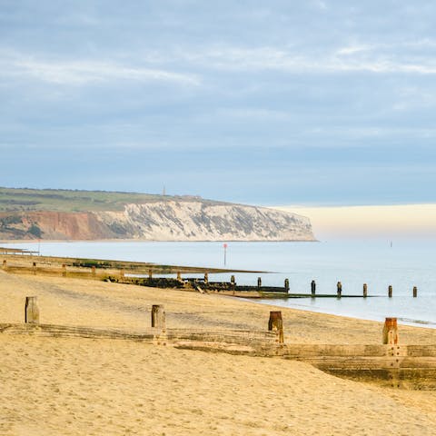 Rejuvenate with fresh sea air and crystal clear seas, this beach is just one minute from your door