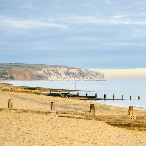 Rejuvenate with fresh sea air and crystal clear seas, this beach is just one minute from your door