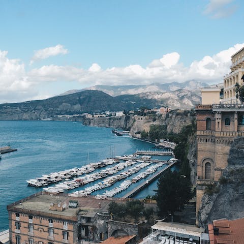 Look forward to strolling around charming Sorrento with a gelato in hand